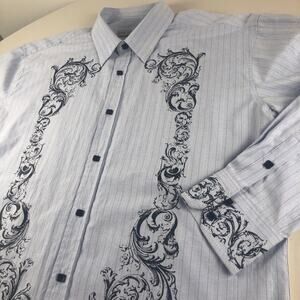 191 unlimited light blue dress shirt XXL